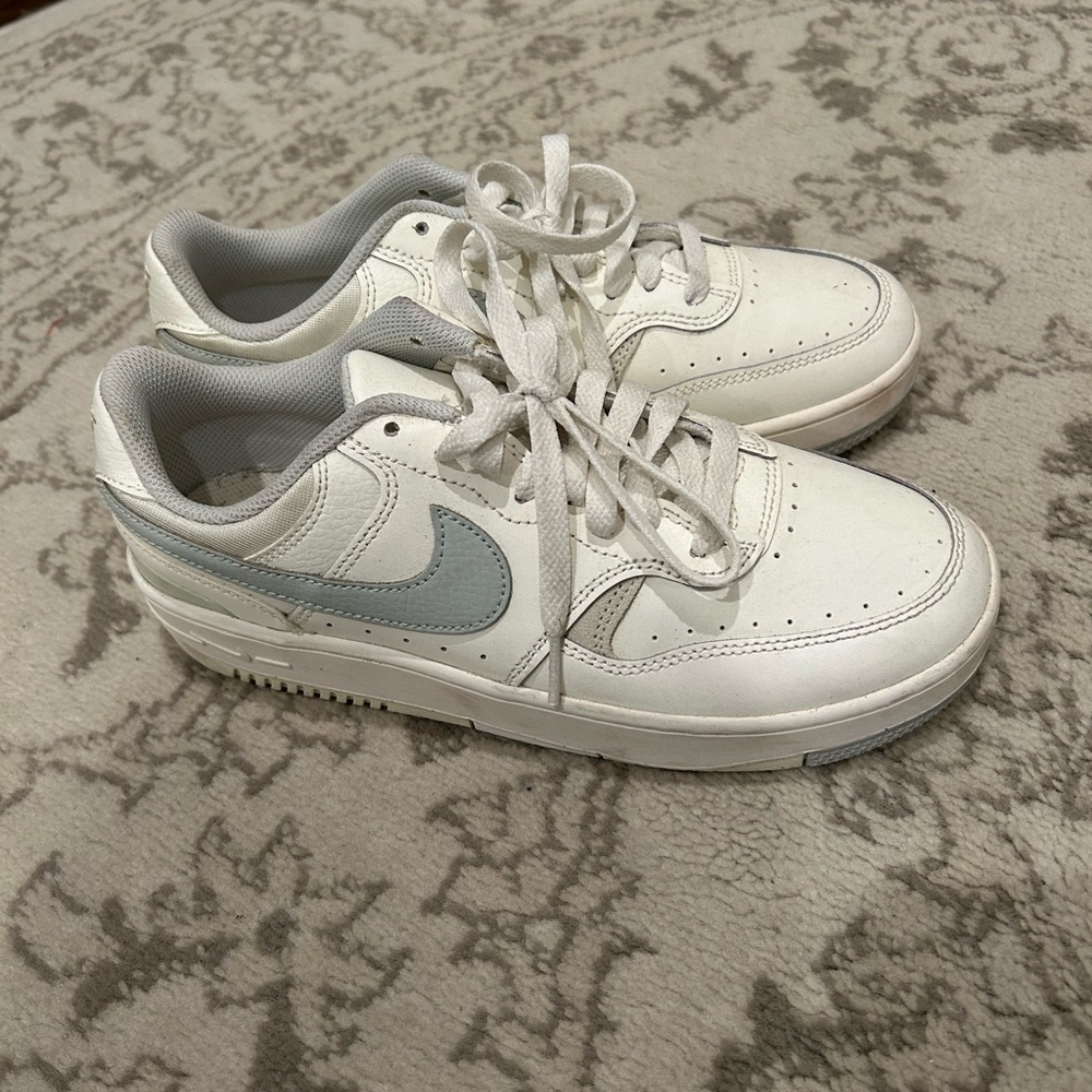 Nike White and Gray Athletic Shoes